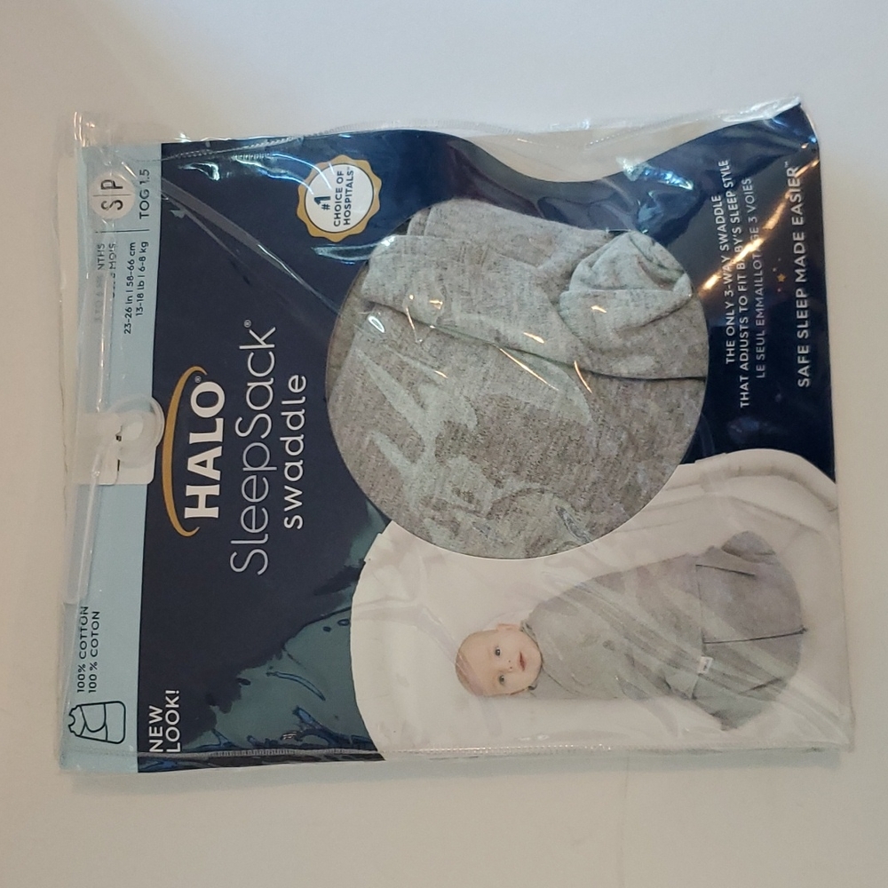 Halo Sleep Sack Swaddle Grey 3-6 mo